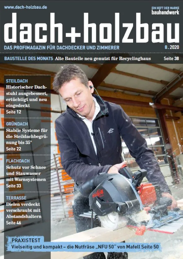 Press report in dach+holzbau about envitron systems